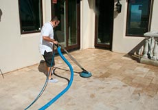 professional travertine polish