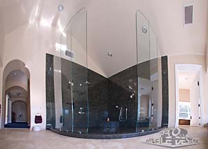 marble shower