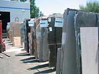 warehouse inventory, marble, granite