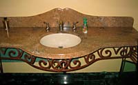 bathroom vanity, marble